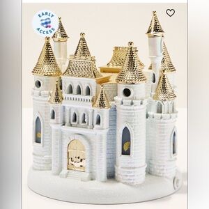 Bath and Body Works Disney Princesses Castle White Gold Princess Candle Holder